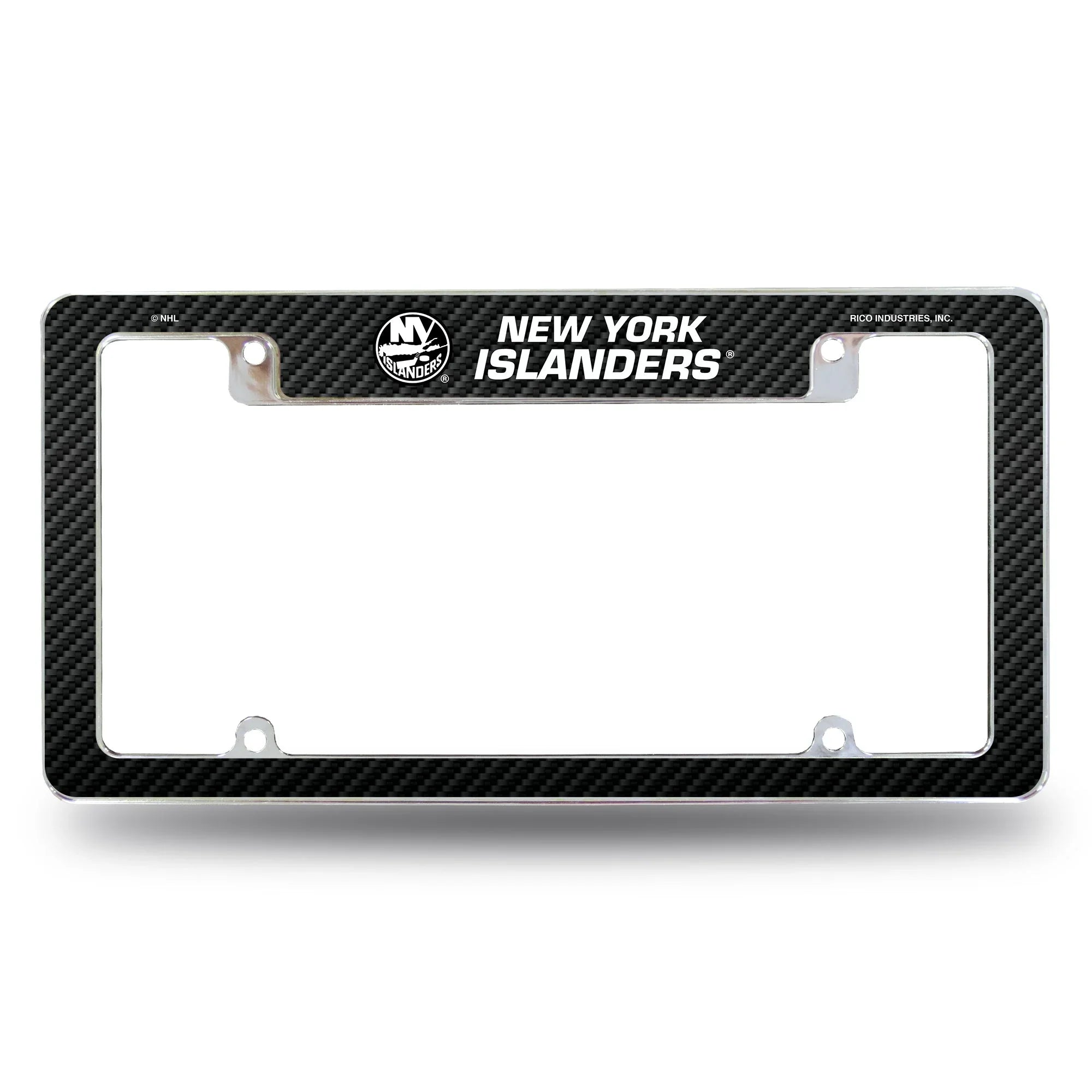 New York Islanders - Carbon Fiber Design - All Over Chrome Frame