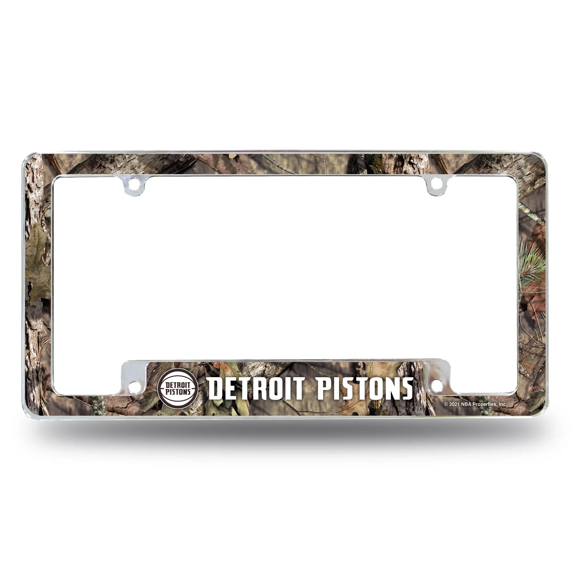 Pistons / Mossy Oak Camo Break-Up Country All Over Chrome Frame (Bottom Oriented)