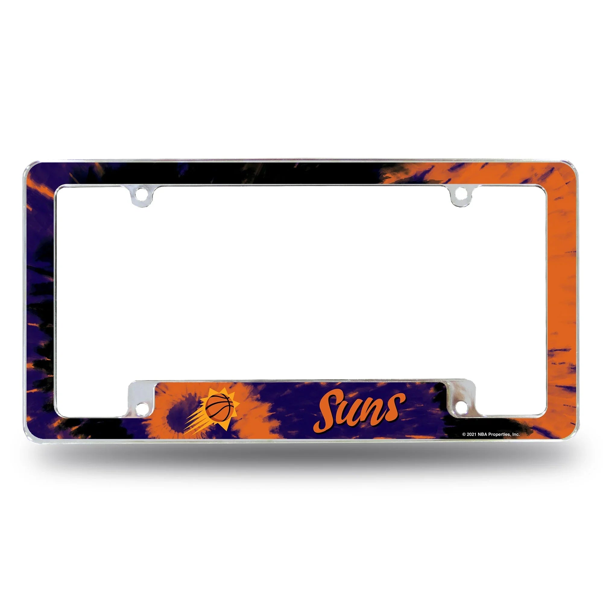 Suns - Tie Dye Design - All Over Chrome Frame (Bottom Oriented)