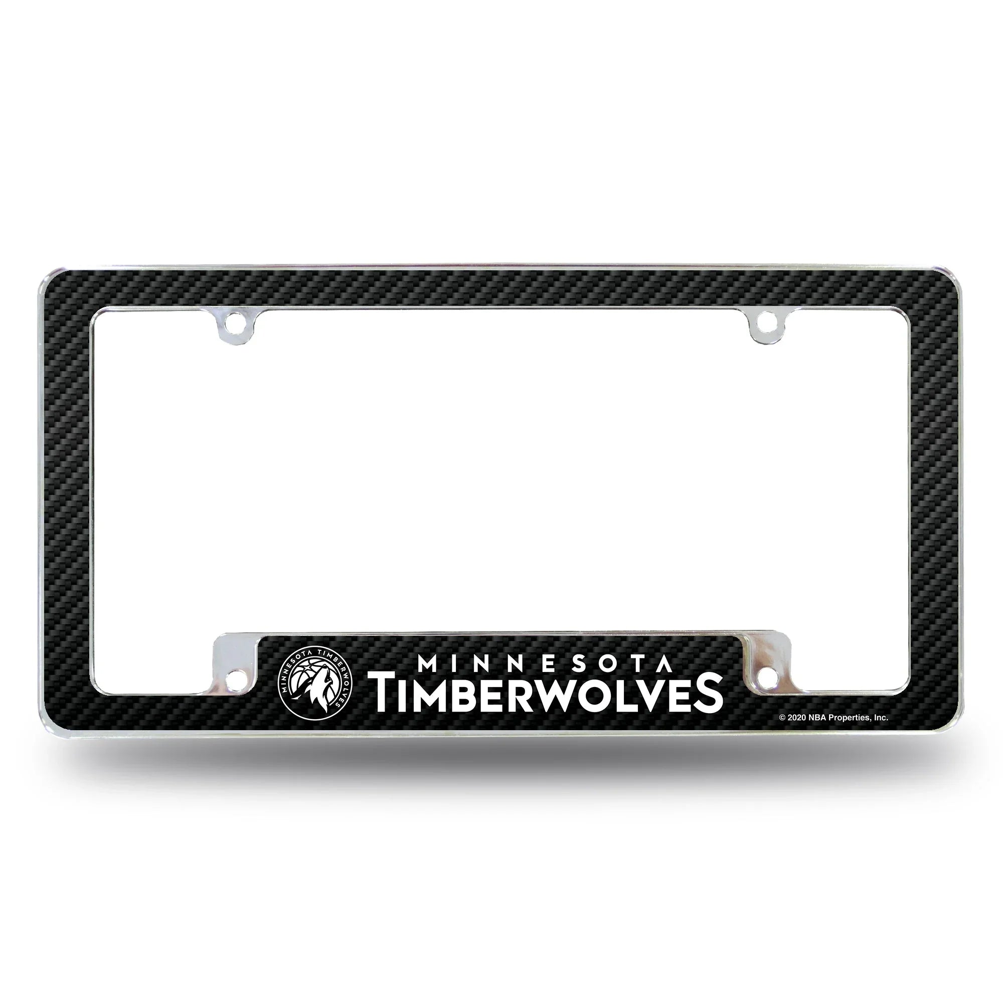 Timberwolves - Carbon Fiber Design - All Over Chrome Frame