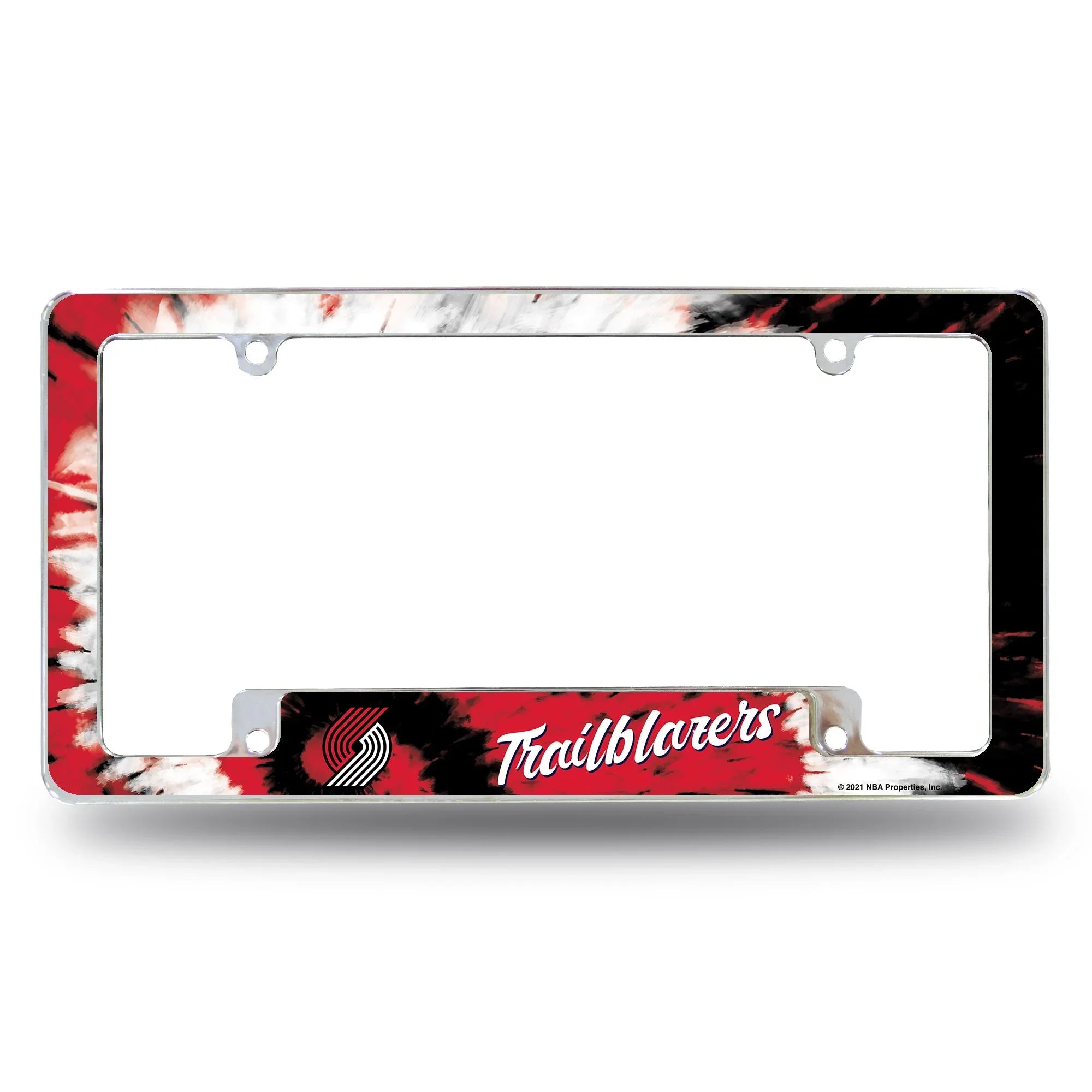 Trail Blazers - Tie Dye Design - All Over Chrome Frame (Bottom Oriented)