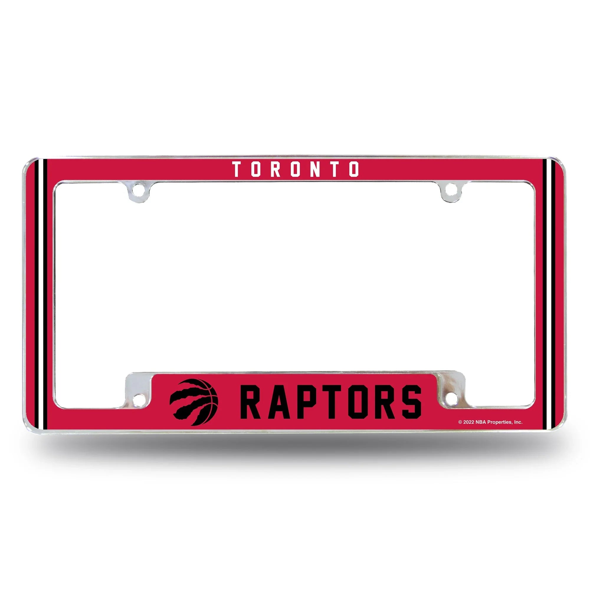 Raptors Alternate Design All Over Chrome Frame - Bottom Oriented