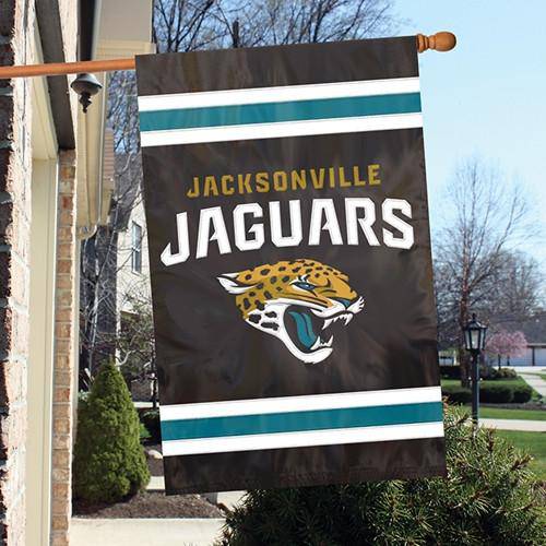 Jacksonville Jaguars 2-Sided Embroidered 44"x28" Premium House Flag Banner - 757 Sports Collectibles