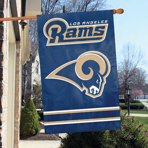 Los Angeles Rams 2-Sided Embroidered 44"x28" Premium House Flag Banner - 757 Sports Collectibles