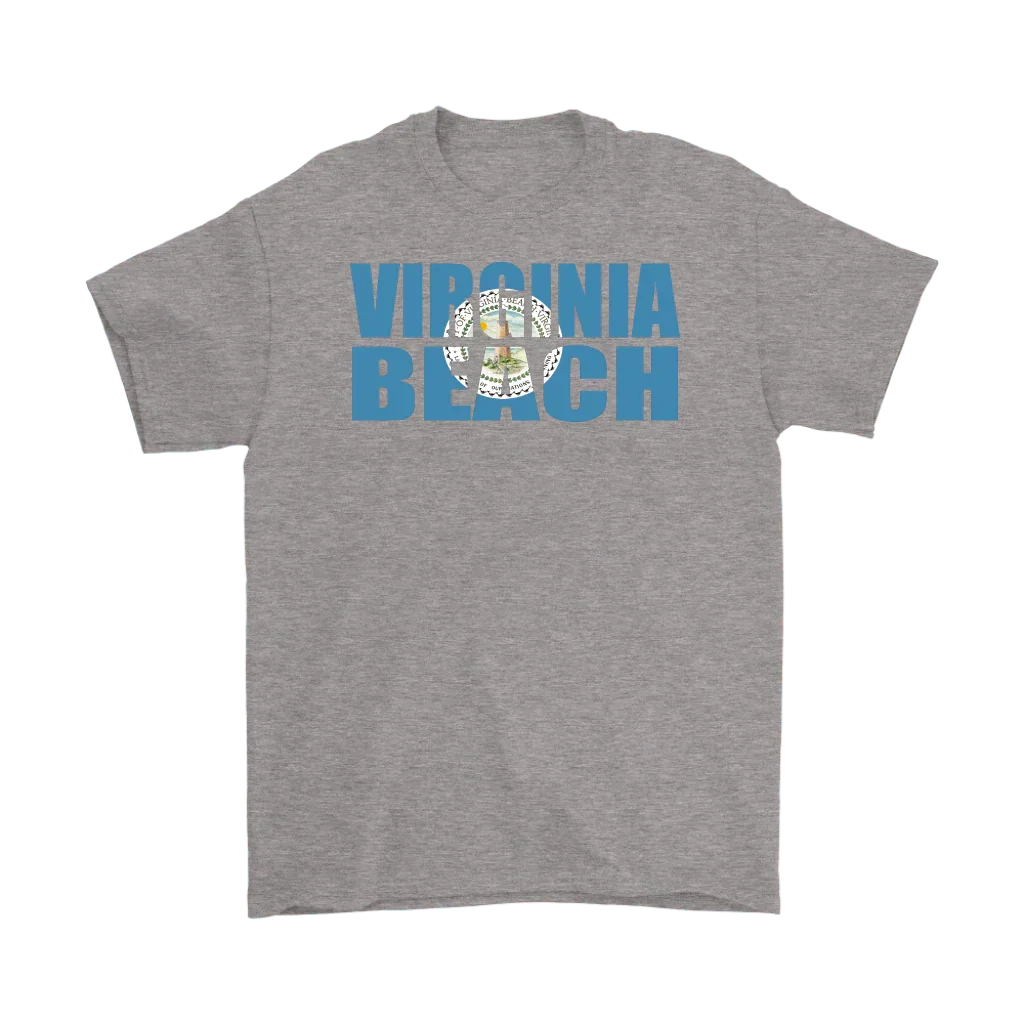 Virginia Beach City Flag T-Shirt - 100% Cotton - S - 5XL - 757 Sports Collectibles