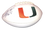 Miami Hurricanes Santana Moss Signed Auto Wht Logo Football - 757 COA - 757 Sports Collectibles