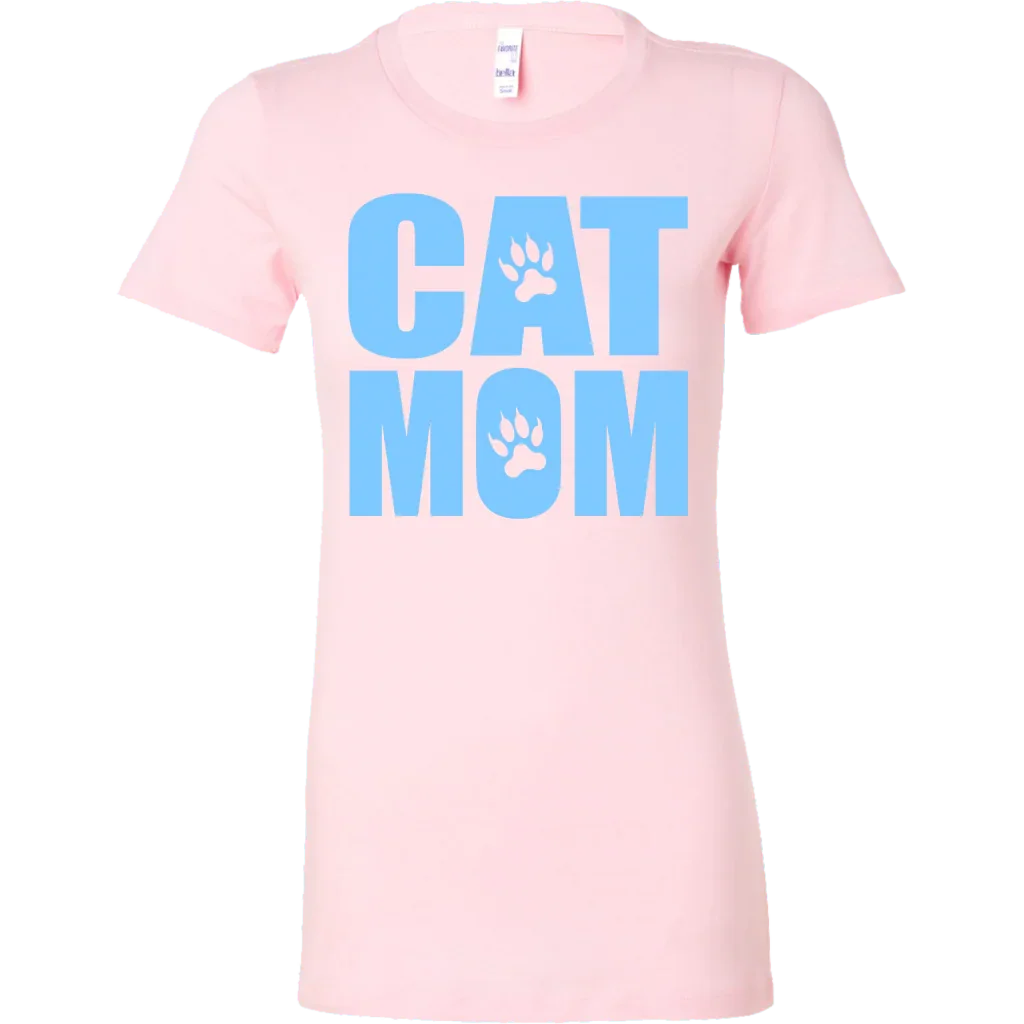 Cat Mom Womens Shirt - 100% Cotton - S - 2XL - 757 Sports Collectibles