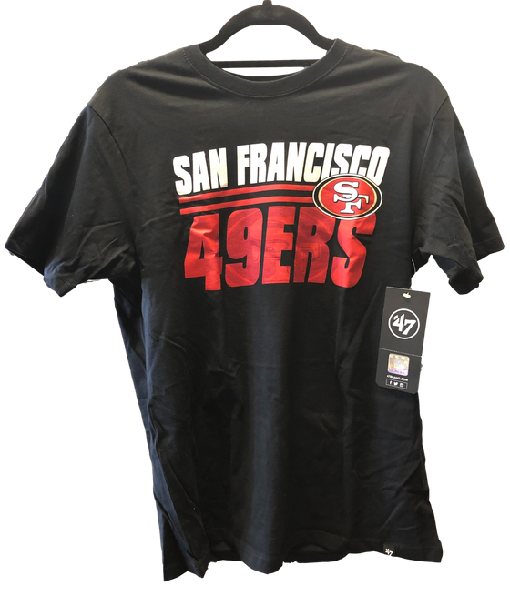 San Francisco 49ers Logo Super Imposed 47' T-Shirt -  Mens - All Sizes - 757 Sports Collectibles