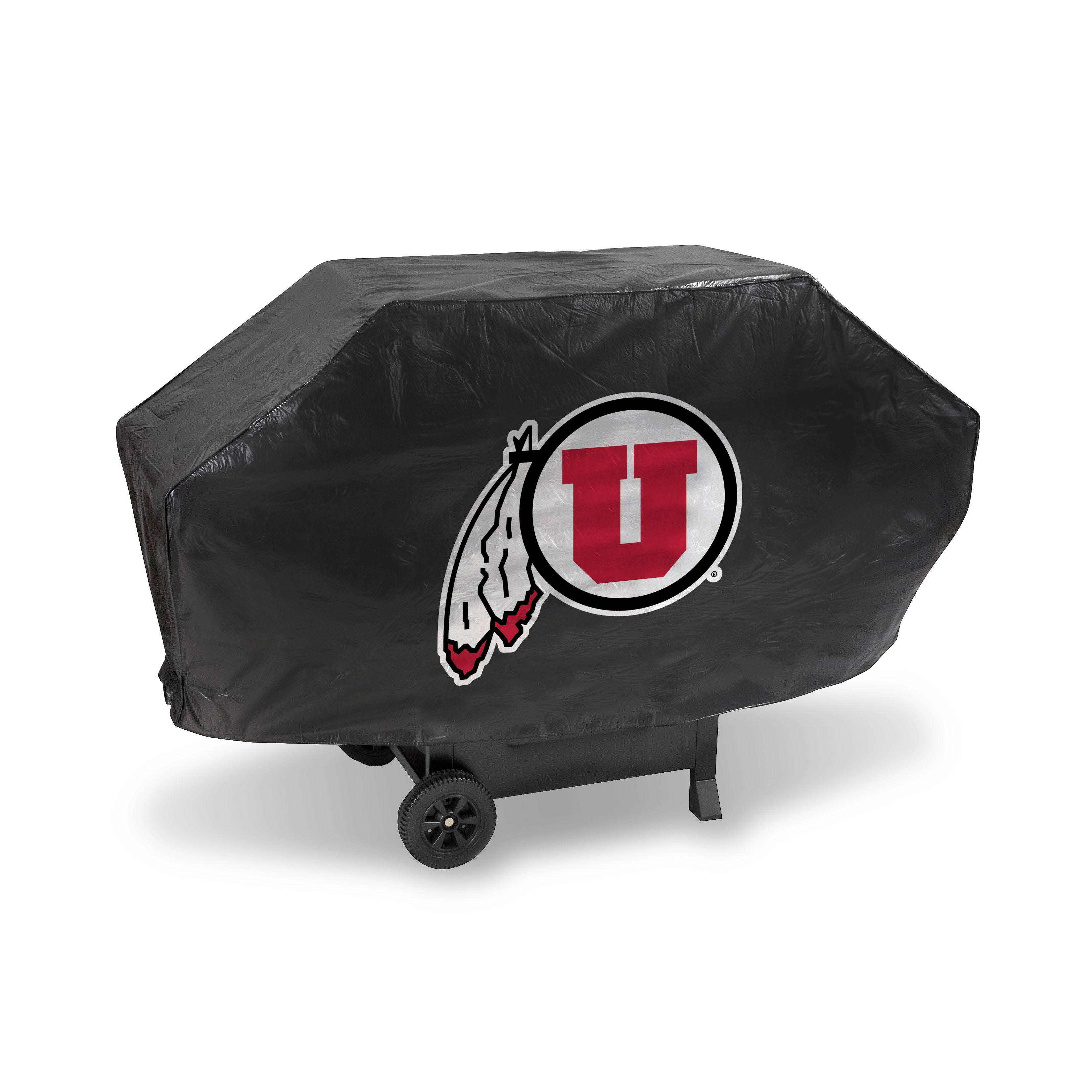 UTAH Utes DELUXE GRILL COVER-(Black Background) (Rico) - 757 Sports Collectibles