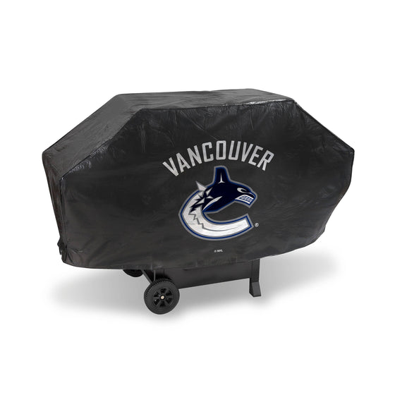 VANCOUVER CANUCKS DELUXE GRILL COVER-(Black Background) (Rico) - 757 Sports Collectibles