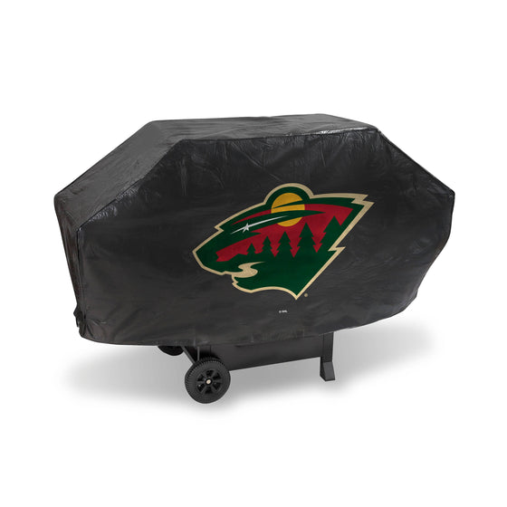 MINNESOTA WILD DELUXE GRILL COVER-(Black Background) (Rico) - 757 Sports Collectibles