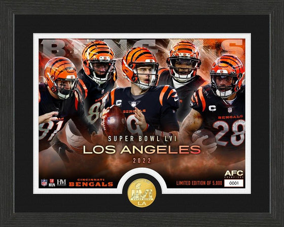 Cincinnati Bengals Super Bowl LVI Team Force Bronze Coin Photo Mint