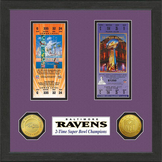 Baltimore Ravens  SB Championship Ticket Collection (HM) - 757 Sports Collectibles