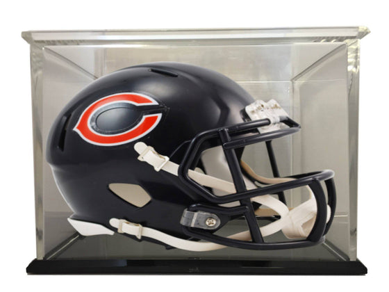 Chicago Bears Speed Mini Football Helmet with 98% UV Protective Acrylic Display Case - 757 Sports Collectibles