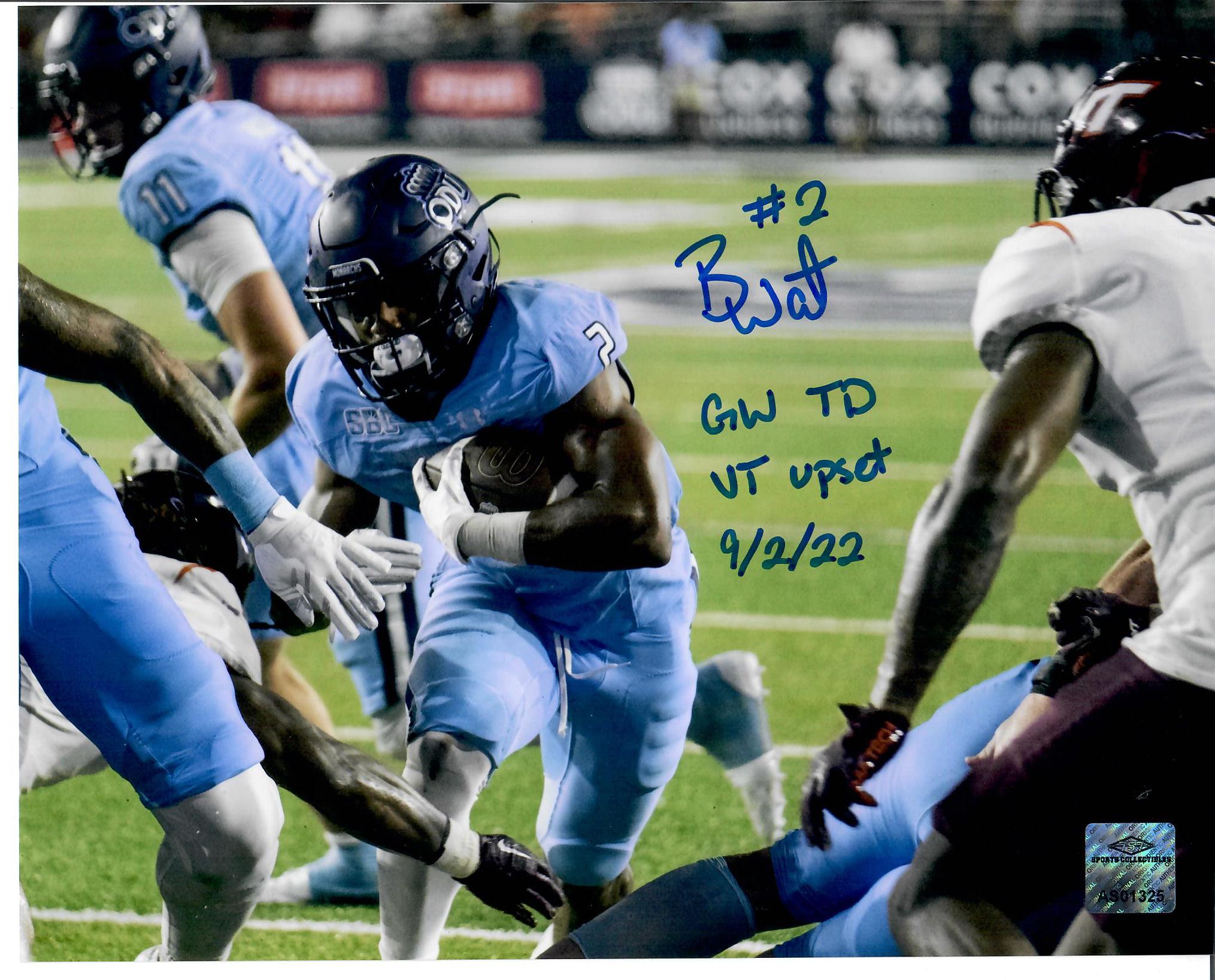 Old Dominion Monarchs Blake Watson Signed Autograph 8x10 Photo (Upset) - 757 COA - 757 Sports Collectibles