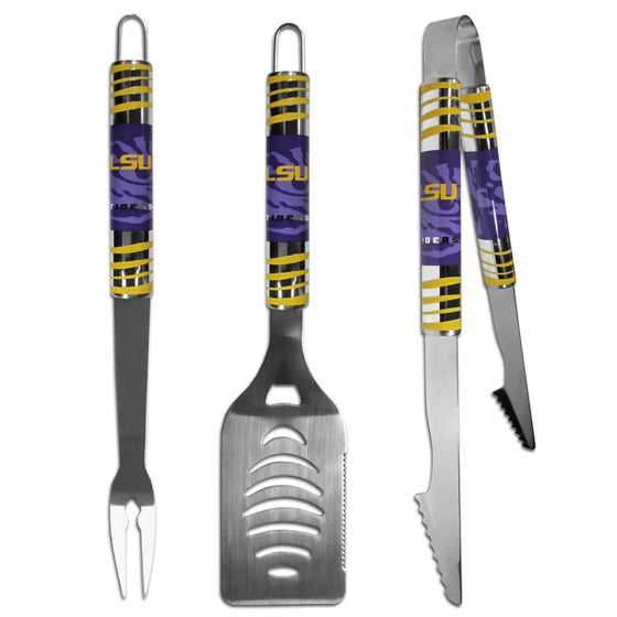 LSU Tigers 3 pc Tailgater BBQ Set (SSKG) - 757 Sports Collectibles