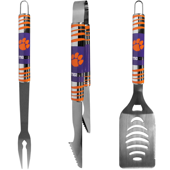 Clemson Tigers 3 pc Tailgater BBQ Set (SSKG) - 757 Sports Collectibles