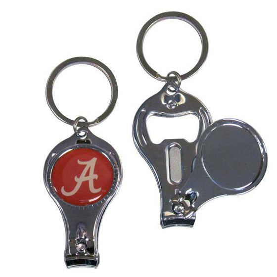 Alabama Crimson Tide Nail Care/Bottle Opener Key Chain (SSKG) - 757 Sports Collectibles