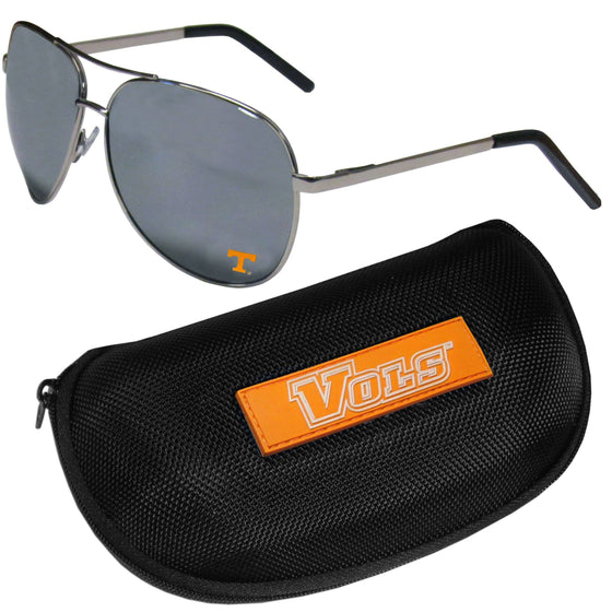 Tennessee Volunteers Aviator Sunglasses and Zippered Carrying Case (SSKG) - 757 Sports Collectibles