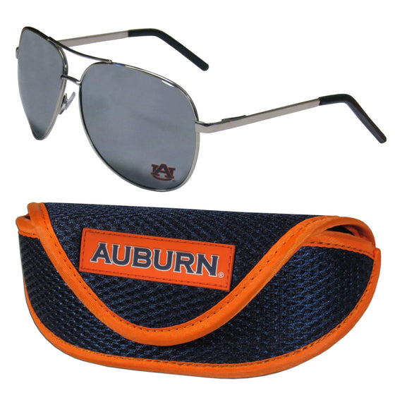 Auburn Tigers Aviator Sunglasses and Sports Case (SSKG) - 757 Sports Collectibles