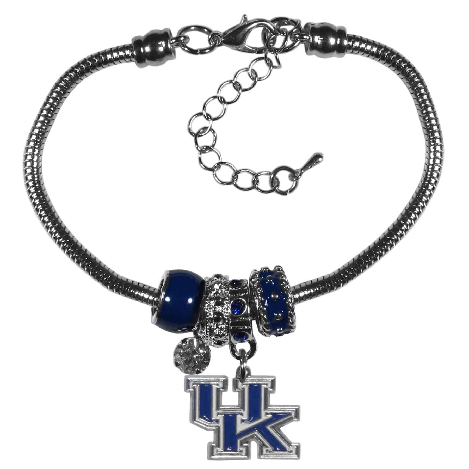 Kentucky Wildcats Euro Bead Bracelet (SSKG) - 757 Sports Collectibles