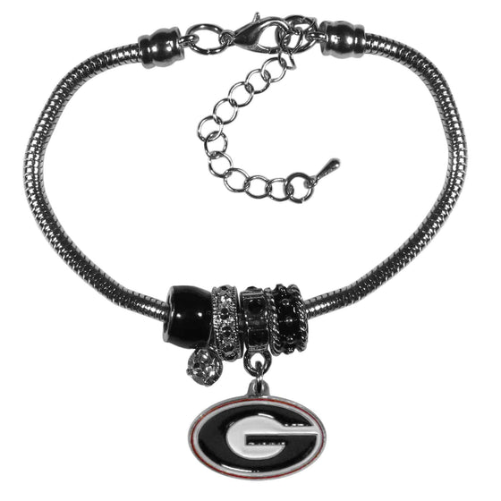 Georgia Bulldogs Euro Bead Bracelet (SSKG) - 757 Sports Collectibles