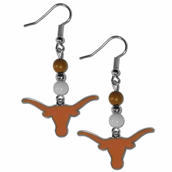 Texas Longhorns Fan Bead Dangle Earrings (SSKG) - 757 Sports Collectibles