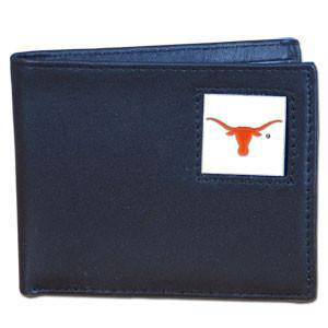 Texas Longhorns Leather Bi-fold Wallet (SSKG) - 757 Sports Collectibles
