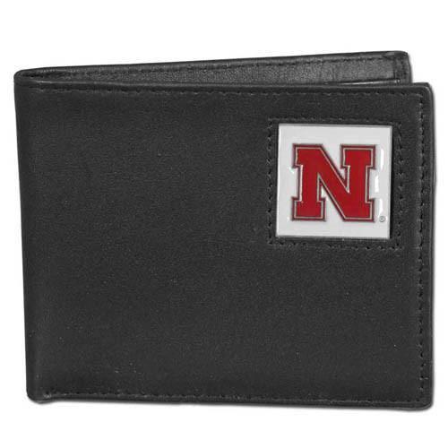 Nebraska Cornhuskers Leather Bi-fold Wallet (SSKG) - 757 Sports Collectibles