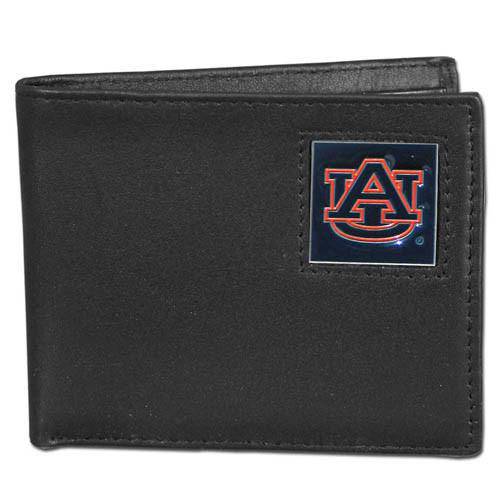Auburn Tigers Leather Bi-fold Wallet (SSKG) - 757 Sports Collectibles