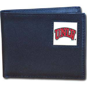 UNLV Rebels Leather Bi-fold Wallet (SSKG) - 757 Sports Collectibles