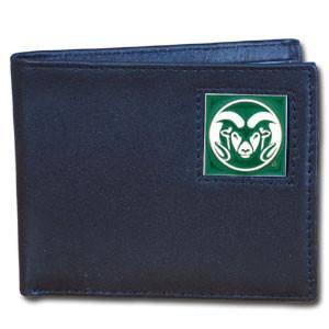 Colorado St. Rams Leather Bi-fold Wallet (SSKG) - 757 Sports Collectibles