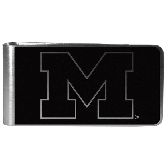 Michigan Wolverines Black and Steel Money Clip (SSKG) - 757 Sports Collectibles