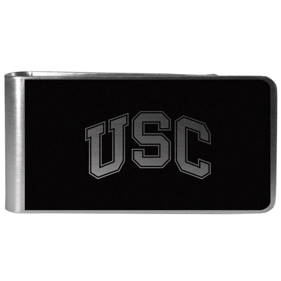 USC Trojans Black and Steel Money Clip (SSKG) - 757 Sports Collectibles