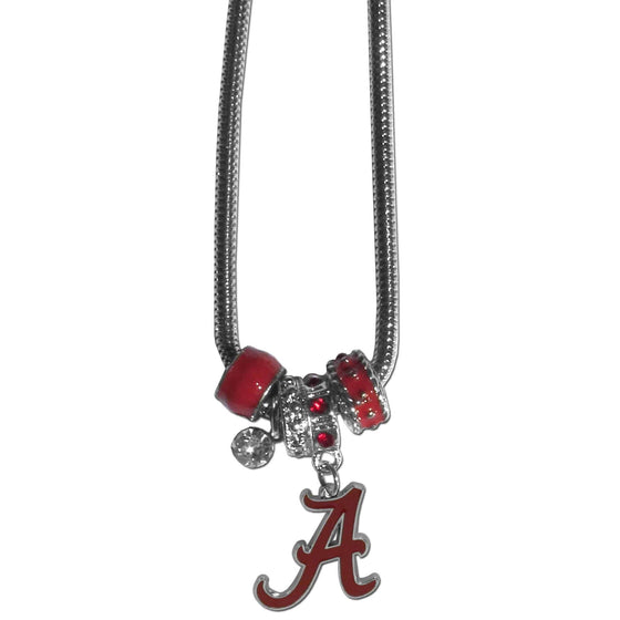 Alabama Crimson Tide Euro Bead Necklace (SSKG) - 757 Sports Collectibles