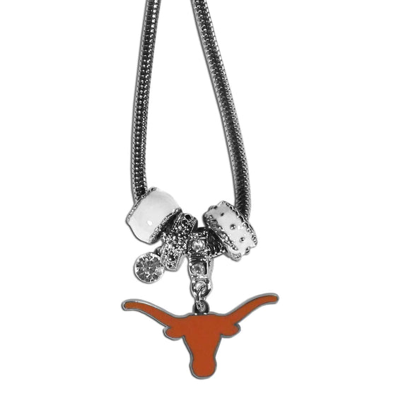 Texas Longhorns Euro Bead Necklace (SSKG) - 757 Sports Collectibles
