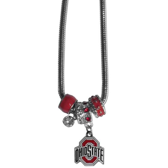 Ohio St. Buckeyes Euro Bead Necklace (SSKG) - 757 Sports Collectibles