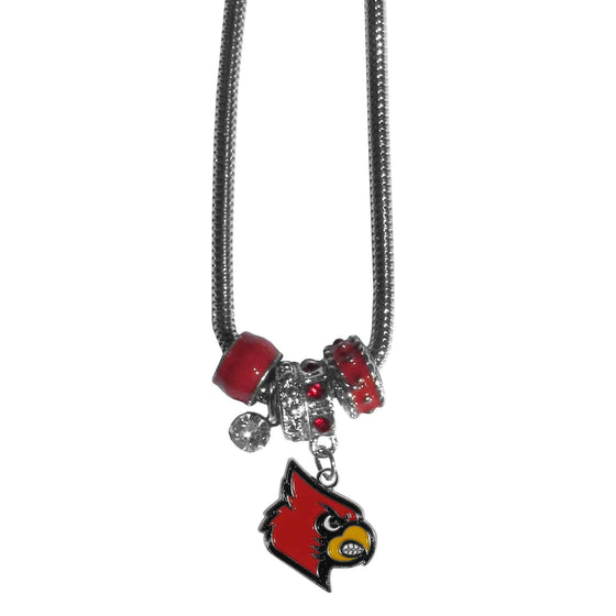 Louisville Cardinals Euro Bead Necklace (SSKG) - 757 Sports Collectibles