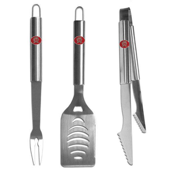 Maryland Terrapins 3 pc Stainless Steel BBQ Set (SSKG) - 757 Sports Collectibles