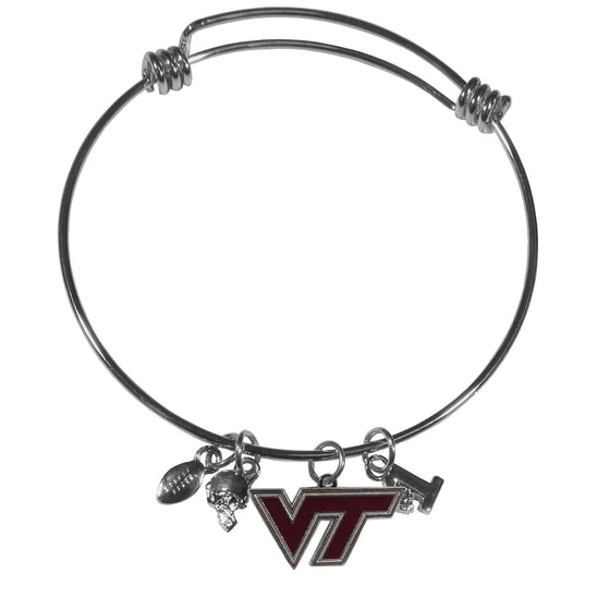 Virginia Tech Hokies Charm Bangle Bracelet (SSKG) - 757 Sports Collectibles