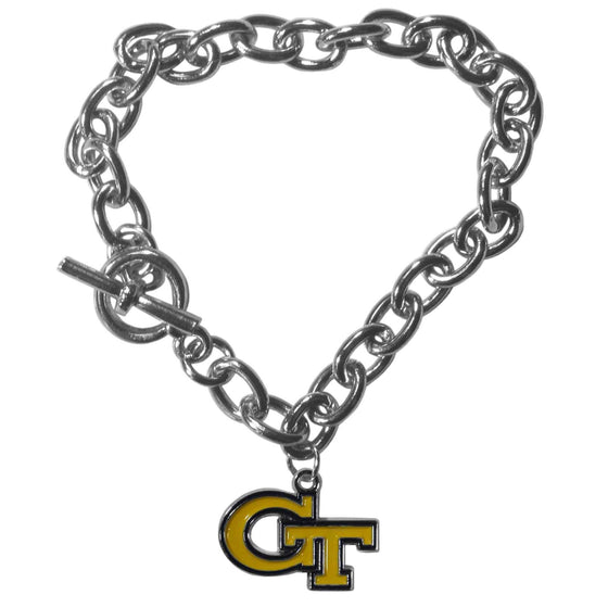 Georgia Tech Yellow Jackets Charm Chain Bracelet (SSKG) - 757 Sports Collectibles