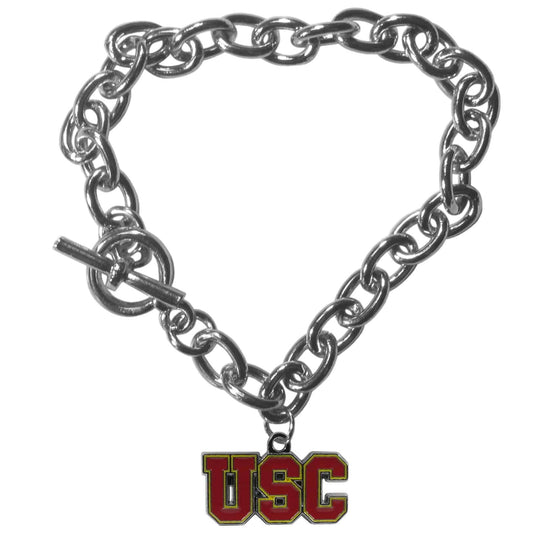 USC Trojans Charm Chain Bracelet (SSKG) - 757 Sports Collectibles