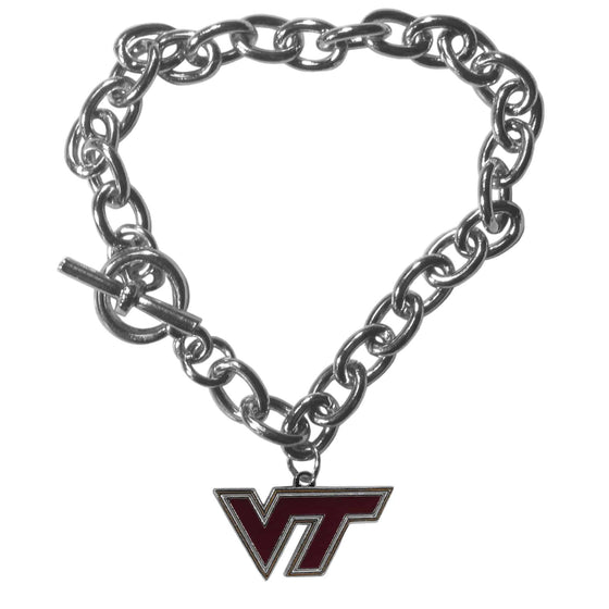 Virginia Tech Hokies Charm Chain Bracelet (SSKG) - 757 Sports Collectibles