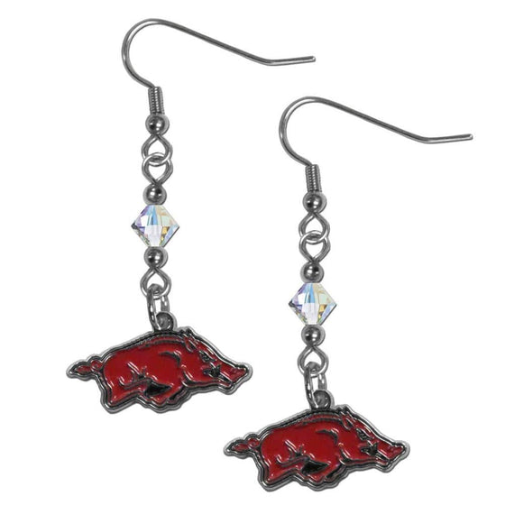 Arkansas Razorbacks Crystal Dangle Earrings (SSKG) - 757 Sports Collectibles