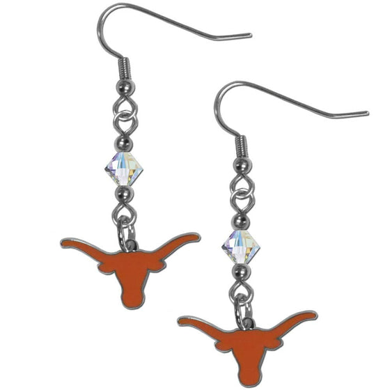 Texas Longhorns Crystal Dangle Earrings (SSKG) - 757 Sports Collectibles