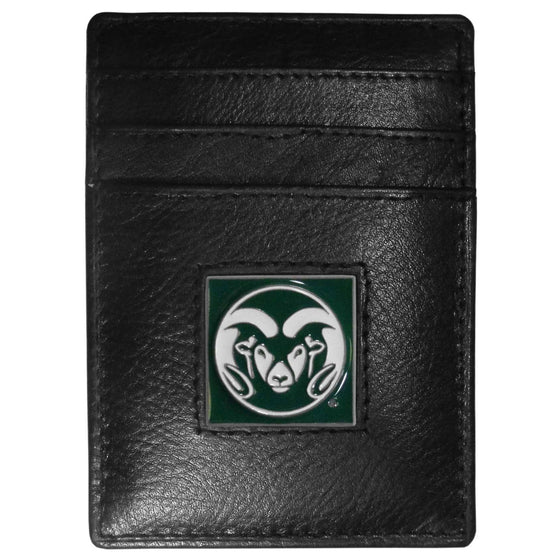 Colorado St. Rams Leather Money Clip/Cardholder (SSKG) - 757 Sports Collectibles