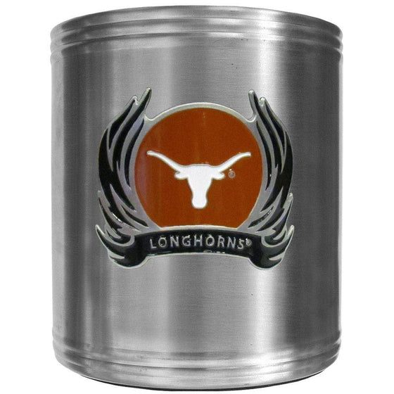 Texas Longhorns Steel Can Cooler Flame Emblem (SSKG) - 757 Sports Collectibles