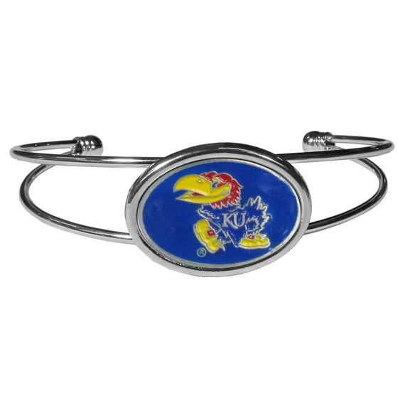 Kansas Jayhawks Cuff Bracelet (SSKG) - 757 Sports Collectibles