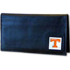 Tennessee Volunteers Deluxe Leather Checkbook Cover (SSKG) - 757 Sports Collectibles
