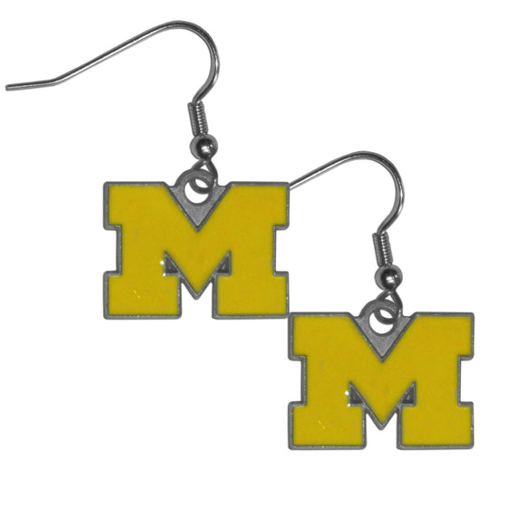 Michigan Wolverines Dangle Earrings (SSKG) - 757 Sports Collectibles